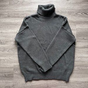 Madewell Ribbed Turtleneck Sweater Graphite/Gray Size M